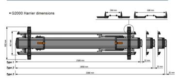 Leiterträger / Leiterlift G2000 Harrier aus Aluminium für Fiat Talento L1H1 ( 2016-2021 )